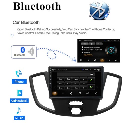 9" Android 11 Head Unit Stereo GPS FM For Ford Transit Tourneo Custom 2013-2019 - Bild 13 von 22