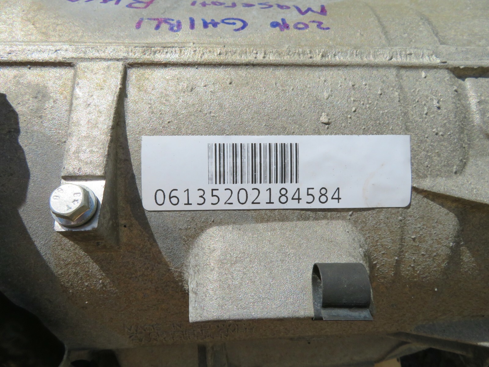 2014-2017 MASERATI GHIBLI SEDAN RWD 3.0L AUTOMATIC TRANSMISSION 47K MILES OEM