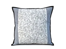 Indian Cotton Quilted Black Floral Cushion Covers All Size Pillow Cover Throw US