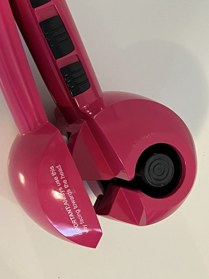 Curling Iron Brilliance New York Hot Pink Heat Hair Tool Works Great Foto 3 de 4