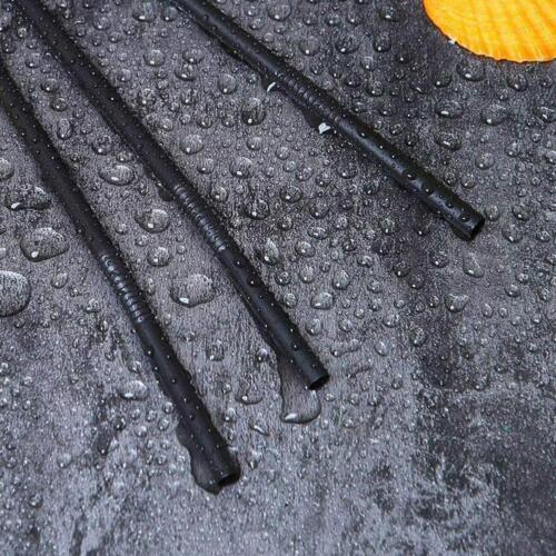 100 pajitas flexibles de plástico Bendy negras reciclables para beber cócteles 202 - Imagen 10 de 11