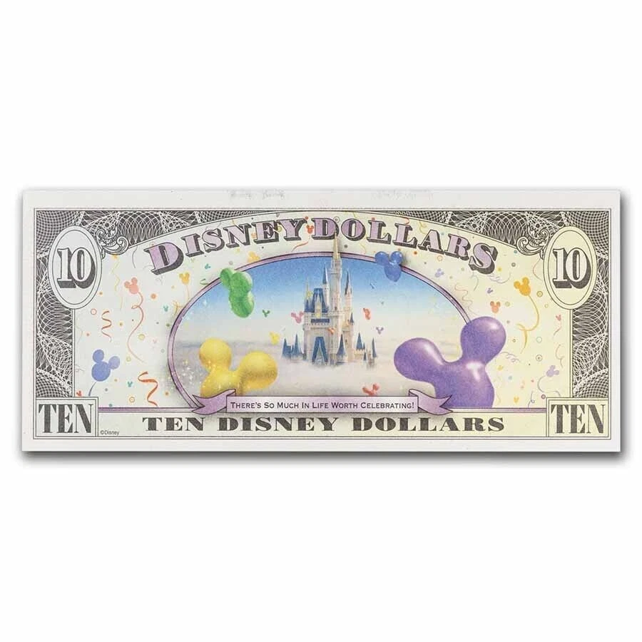Disney 10 Dollars, 2009 Series "T" Mickey Celebrate Uncirculated - Image 2 of 3