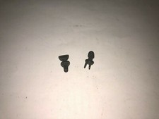 Lionel Parts 6517-7 Pair Of Bay Window Caboose Cast Smoke Stacks