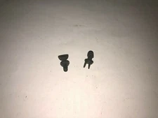 LIONEL PARTS 6517-7, PAIR OF BAY WINDOW CABOOSE CAST SMOKE STACKS