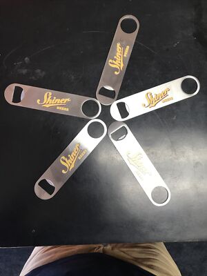 New Shiner Beers 7'' Large Bottle and Beer Opener