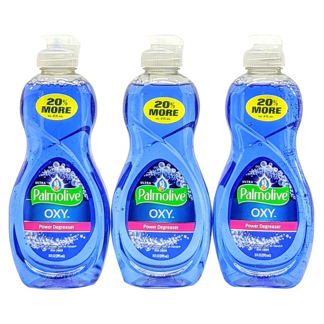 3 Palmolive Ultra OXY Power Degreaser, Dishwashing Liquid Phosphate