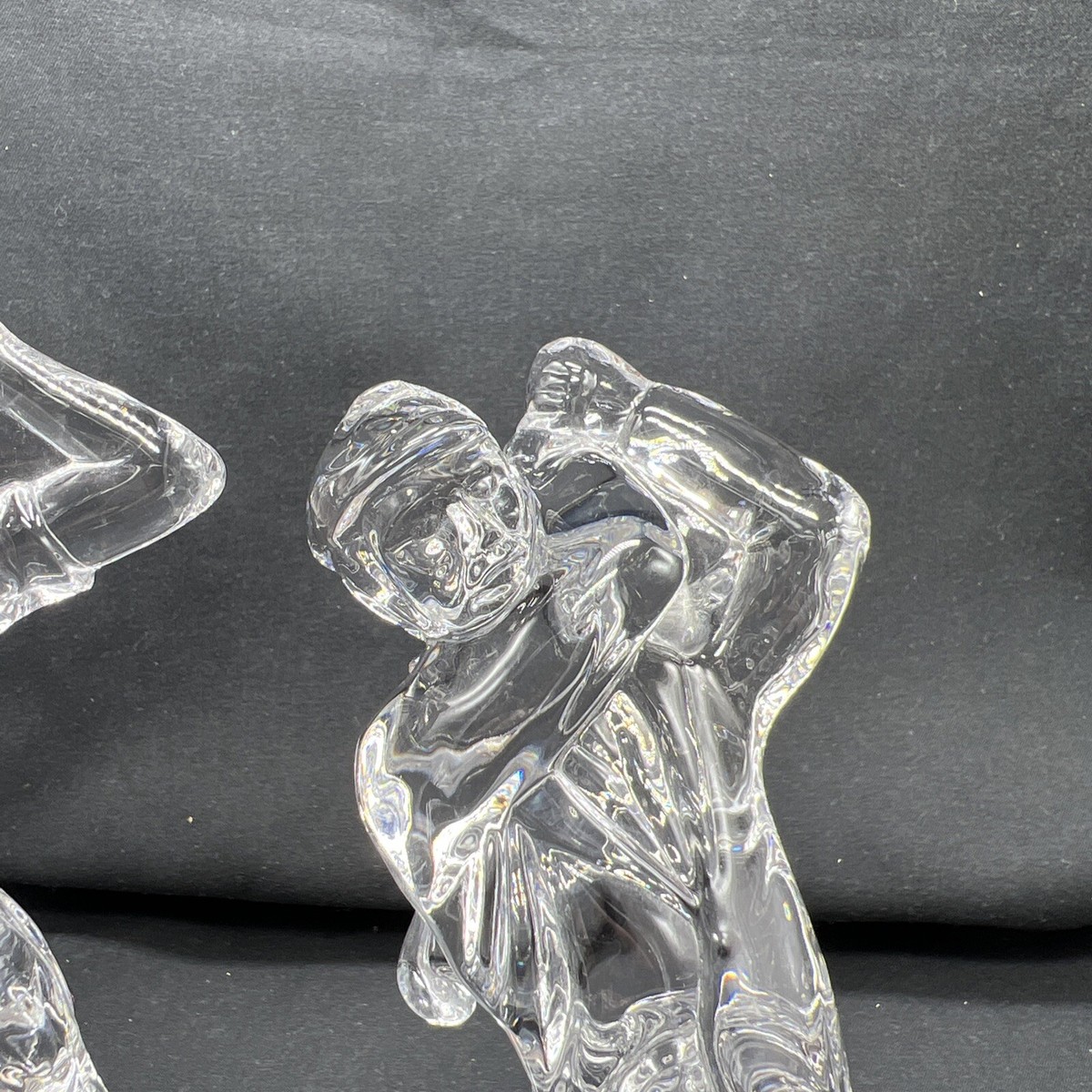 Waterford Crystal male and female golfers 7 inches $30 Pair Or $20