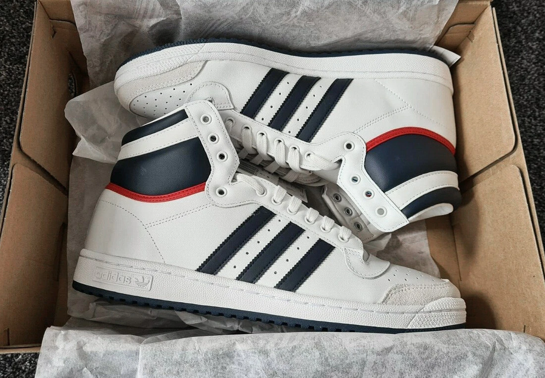 gen Weggelaten Bedankt 2019 ADIDAS TOP TEN HI 40TH ANNIVERSARY WHITE/NAVY/RED UK 6-7 og D65161  forum | eBay