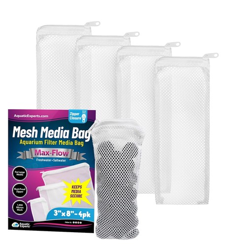 Bolsa de medios de filtro de malla Aquatic Experts MaxFlow con cremallera para medios grandes - Imagen 7 de 24