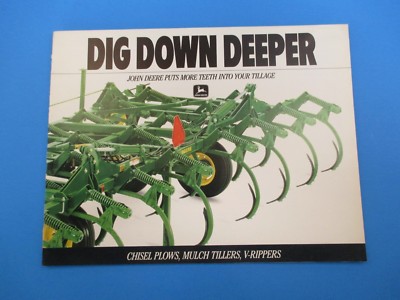 Original John Deere Sale Brochure Dig Down Deeper Chisel Plows Tillers NOS M3008