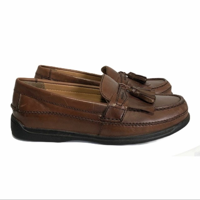 DOCKERS Loafers Slip Ons Size 7 Brown Leather eBay