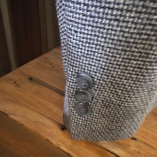 Norm Thompson Blazer Men's 44R Gray Sport Coat Suit Jacket Nice Fast Shipping - Picture 4 of 7