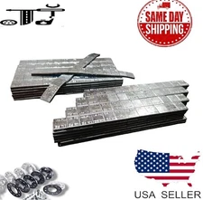 1 BOX 1/4 oz ZINC(CHROME) WHEEL WEIGHTS STICK-ON ADHESIVE TAPE 12 LB 720 PCS .25