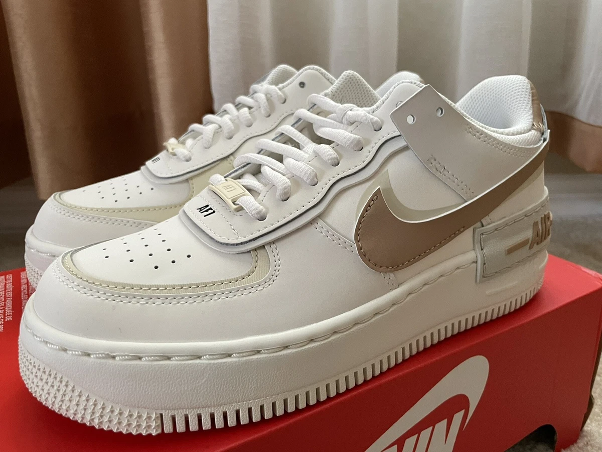 Nike Air Force 1 Shadow ‘Sail Hemp’ CI0919-116 Women’s Size 7 No-Lid B-Grade