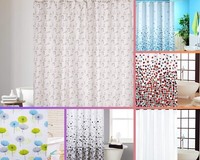 KAV Polyester Soft fabric Shower Curtain Mould and Mildew Resistant