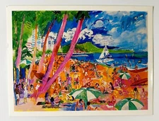 LeRoy Neiman "Diamond Head Hawaii" Promotional Postcard