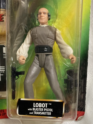 STAR WARS 1998 POTF LOBOT Figure with BLASTER PISTOL #69856 & FREEZE FRAME SLIDE - Picture 2 of 4