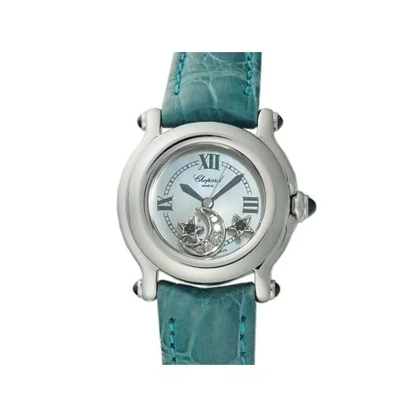 Chopard Happy Sports Moon Star 27 8245 23 White Shell Dial Quartz Ladies Watch
