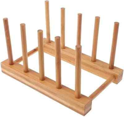 YWSHF Bamboo Wooden Dish Rack Dishes Drainboard Drying Drainer Storage Holder St