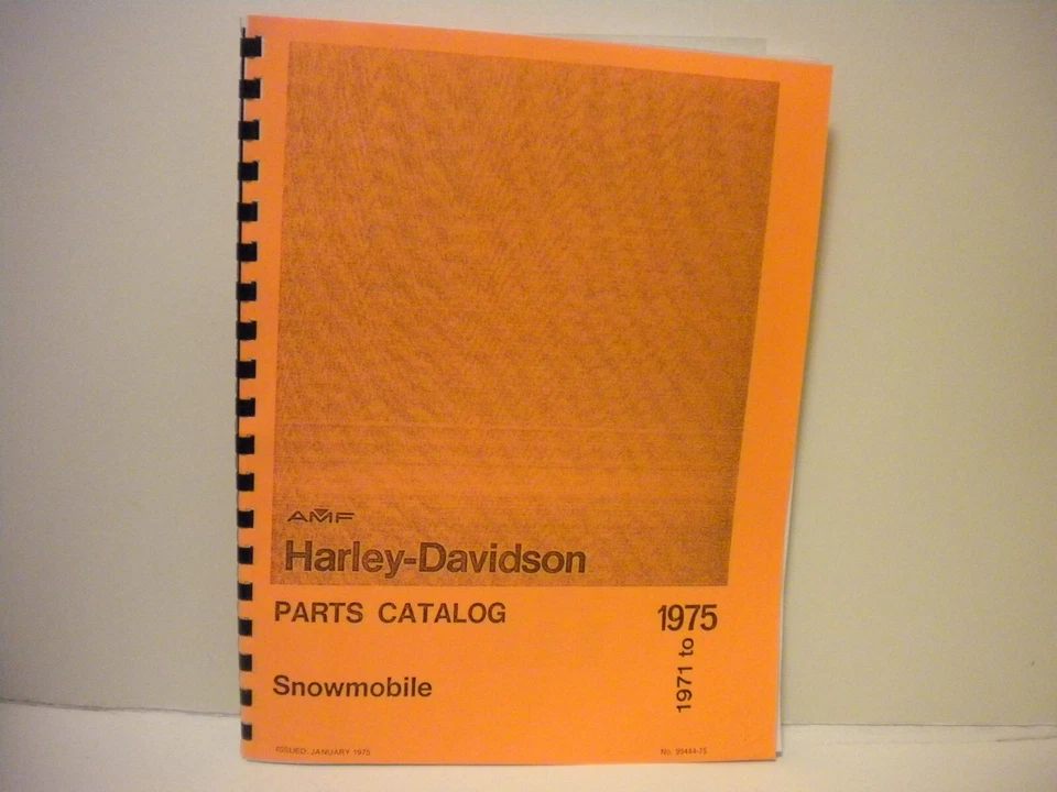 1971-1975 Harley-Davidson Snowmobile Parts Manual-NEW