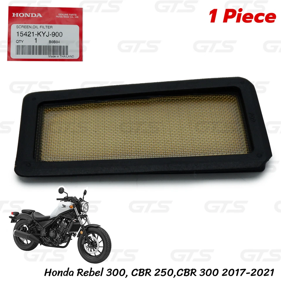 Screen Oil Filter Fits Honda Rebel 300 500 CBR 250,CBR 300 2017 2021 Foto 4 de 4