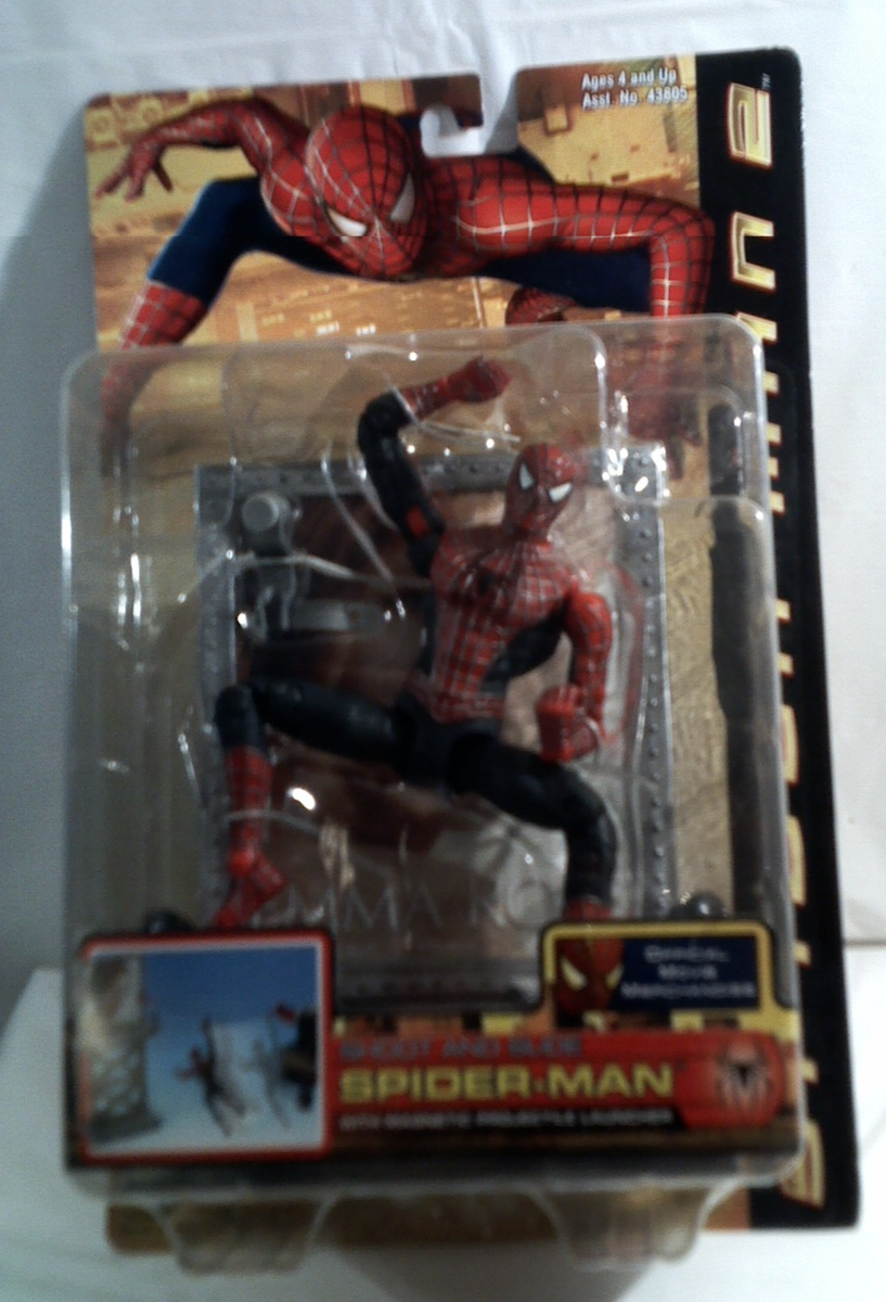 スパイダーマン2 6インチ toybiz トイビズSHOOTAND SLIDE ToyBiz Spider-man 2 Movie Shoot and Slide Spiderman Figure