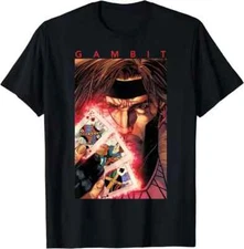 Marvel X-Men Gambit Glowing Cards Graphic T-Shirt