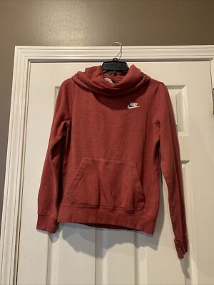 Nike Hoodie Womens Size XS Extra Small Maroon Hooded Sweatshirt Pockets Logo | eBay