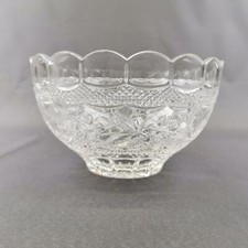 Schale, Pressglas, farblos, Erdbeerschale, 1811 g, &Oslash;22, um 1960