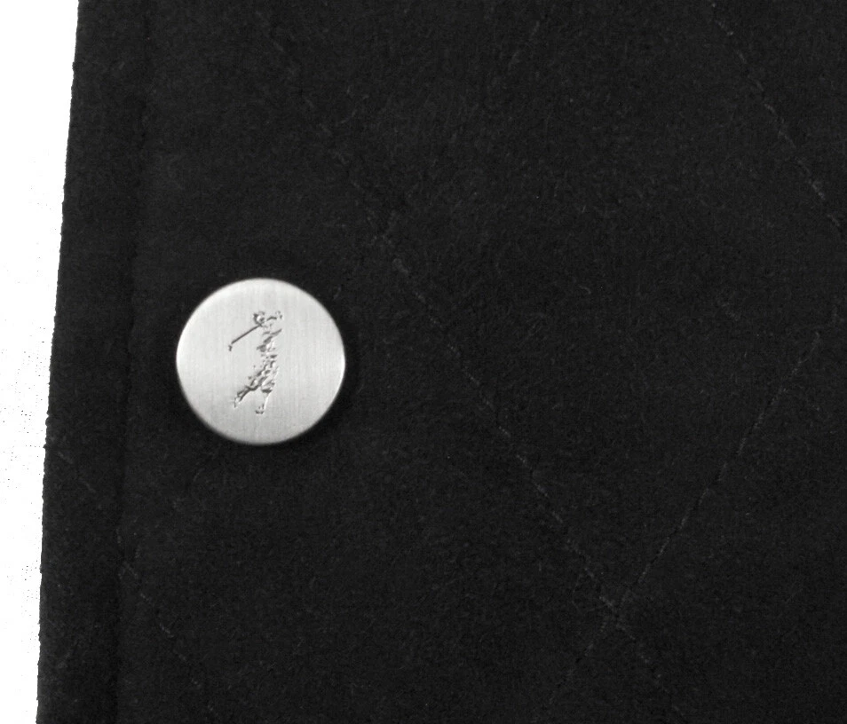 NEW $1695 Bobby Jones Water Resistant Suede Jacket! Weathered Black Quilted - product detail image 5