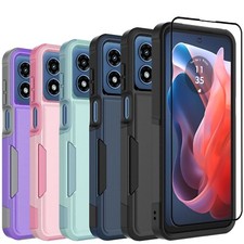 For Motorola Moto G Play 4G 2024 Shockproof Phone Case Cover  Screen Protector