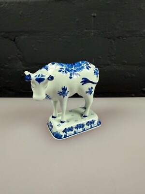 Royal Delft kleine Kuh/Stier selten 4'' hoch und 4,25'' breit
