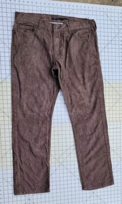 RocaWear Men's Brown 100% Cotton Denim Jeans-Size 37Wx34L-Straight Fit-Roca Wear