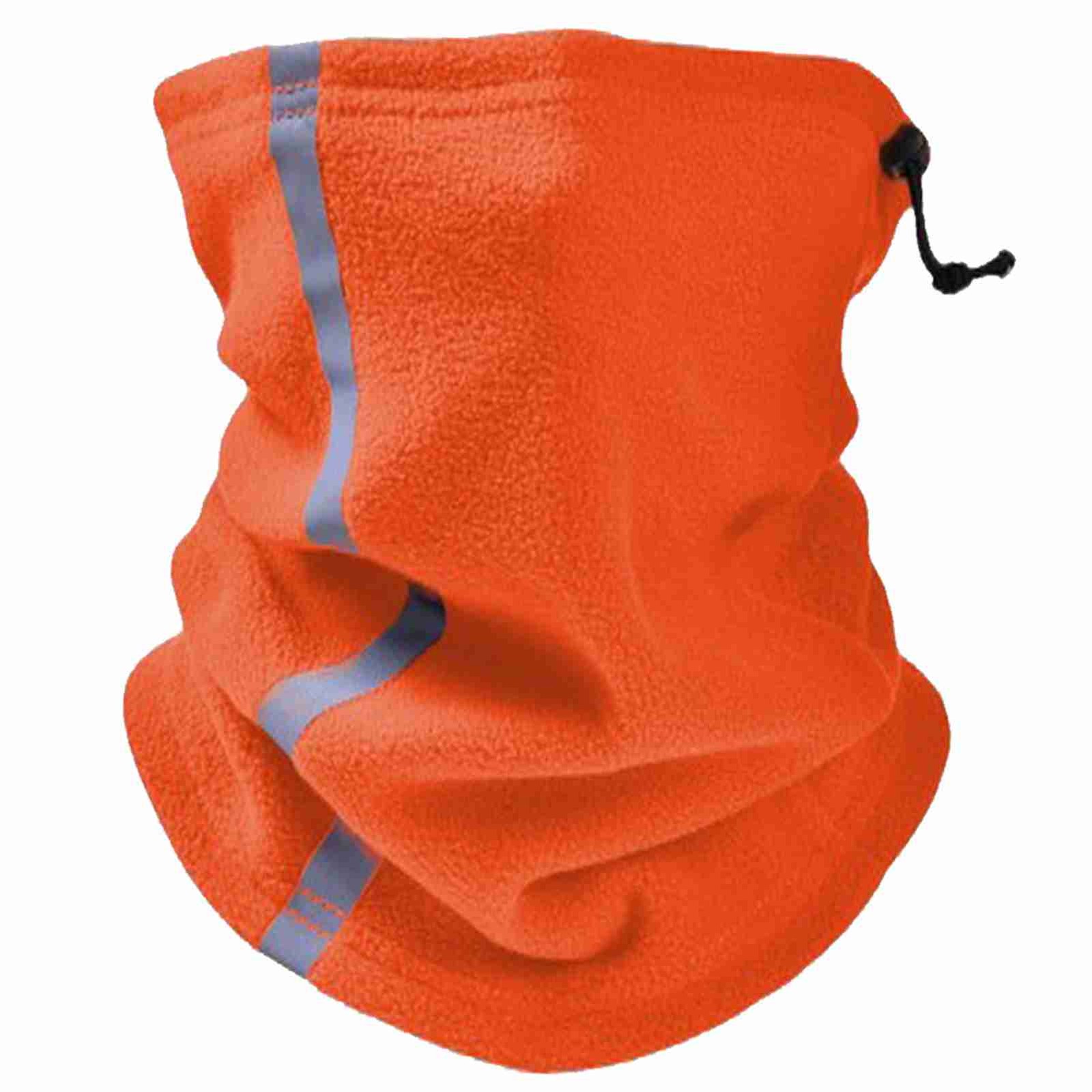 Winter Fleece Neck Warmer Reflective Neck Gaiter Skiing Windproof Ski Neck