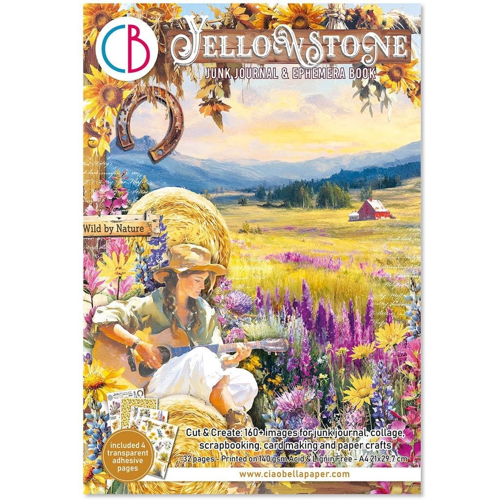 Yellowstone - Junk Journal & Ephemera Book by Ciao Bella
