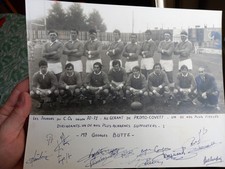 Photo Dedicace 1970 1971 Rugby XV Castres Olympique CO Tarn Equipe