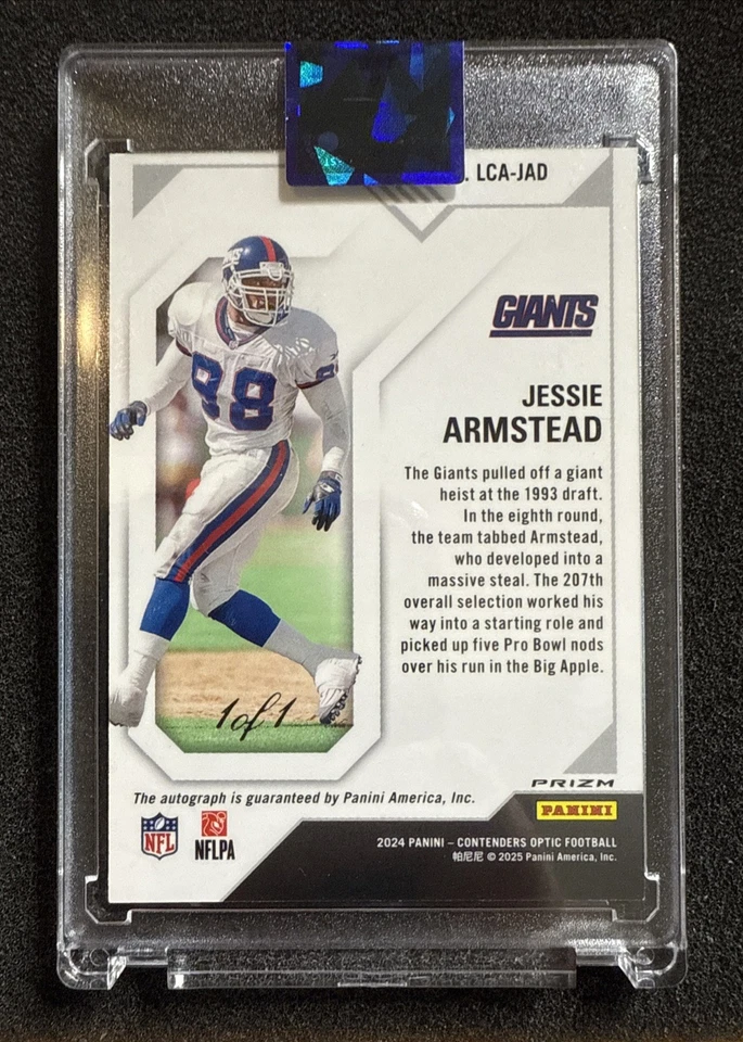 2024 Panini Contenders Optic Legendary Jessie Armstead Gold Vinyl 1/1 - Image 3 of 3