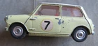 Vintage Corgi Rally Morris Mini-Cooper.
