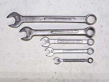 Vintage Barcalo Buffalo USA 12pt Combination wrench set of 6.SAE Made in USA