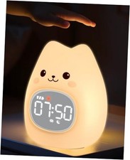 Alarm Clock for Kids with Night Light, Sleep Training Clock Time to Wake Cat