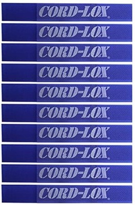 Open-Loop Series Cable Ties Reusable - Electrical Cord 5'' x 3/4'' Blue
