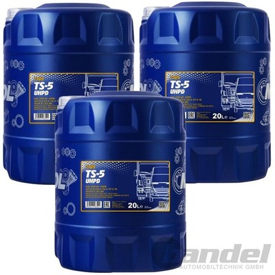 3 x 20 LITER SAE 10W-40 MANNOL UHPD TS-5 MOTORÖL LKW BUSSE