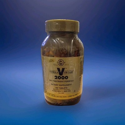 Solgar Formula V 2000 - VM-2000 | 180 Tablets Exp 7/2028 Multivitamin Authentic