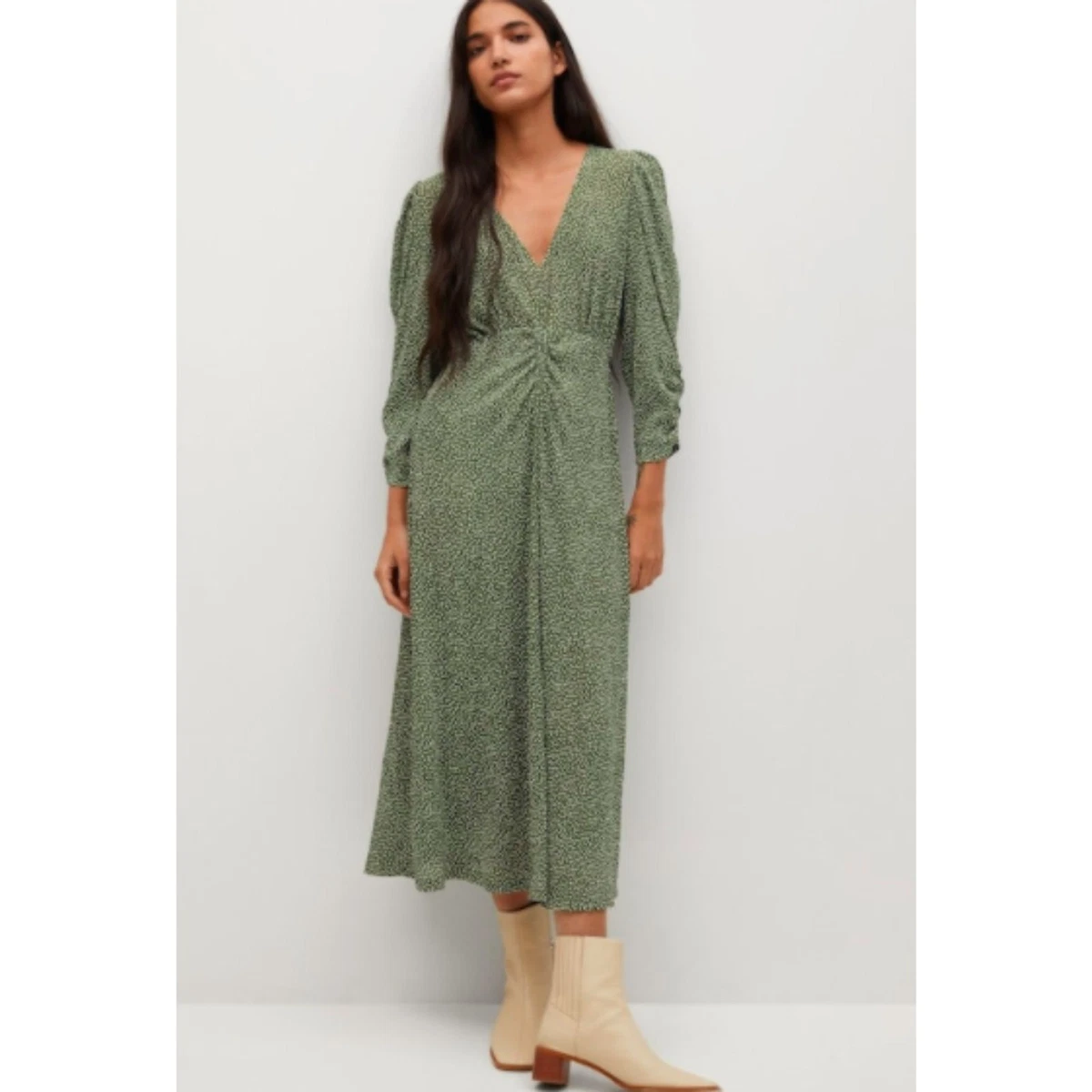 mango green polka dot dress Dresses for Women for sale occasions