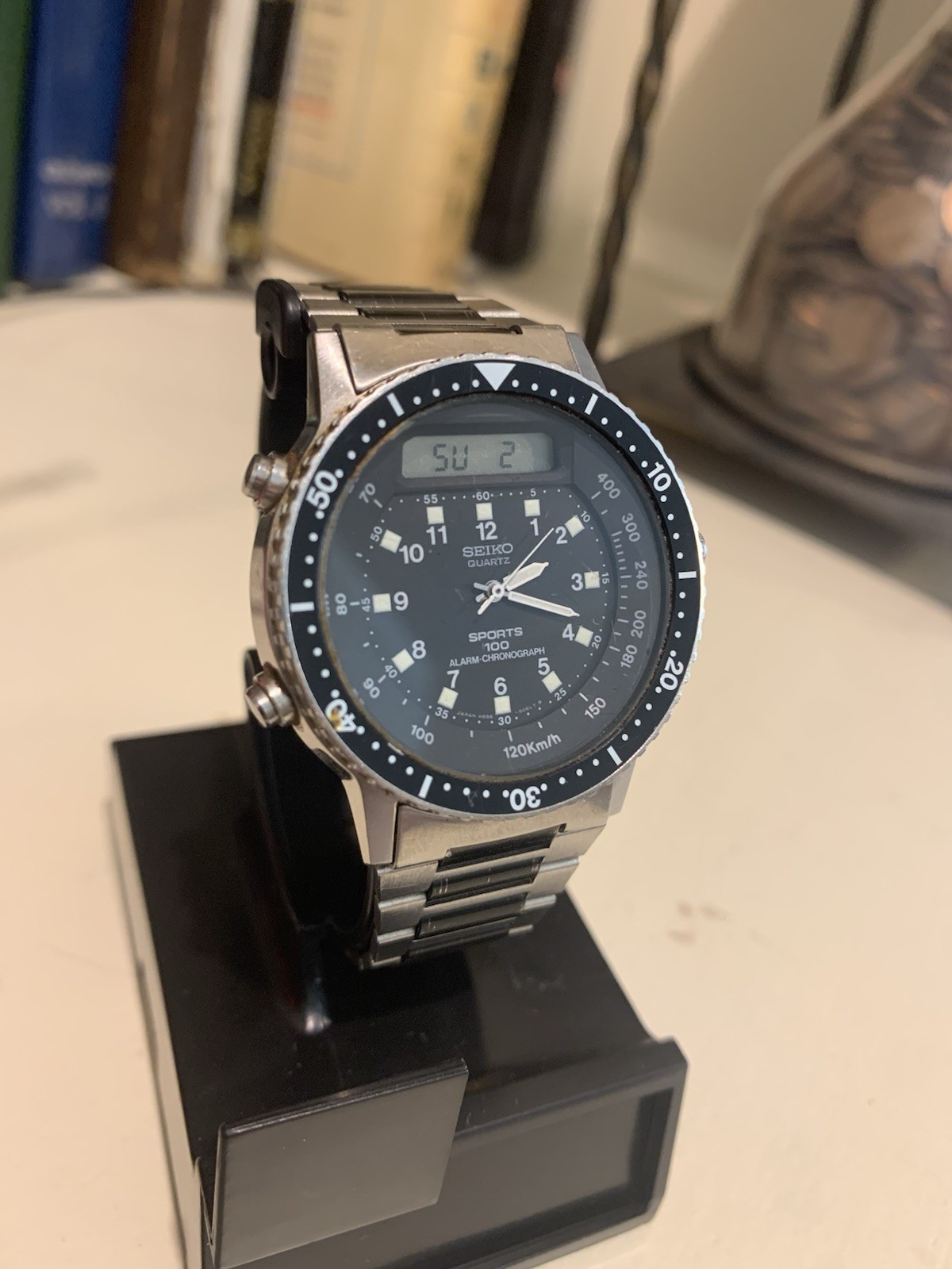 Seiko Baby Arnie Sports 100 Quartz Watch Vintage H556-5020