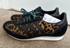 Adidas SL 72 OG  Leopard Print  Black Brown White Shoes JI0187 Women  s SZ 8
