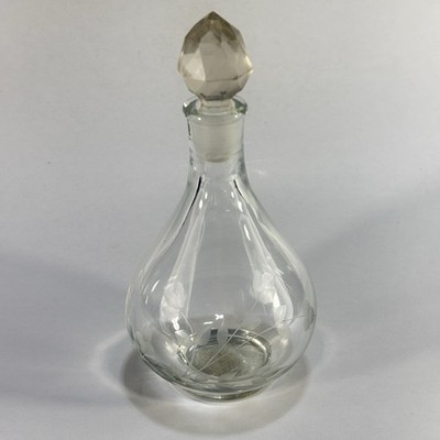 Vintage Glass Floral Embossed perfume bottle Miracle lancome perfume 16ml No Box
