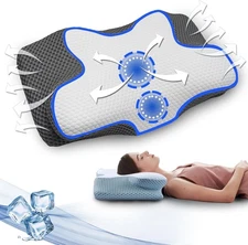 Derila Ergo Cervical Neck Pillow for Sleeping Pillow Contour Memory Foam Pillows