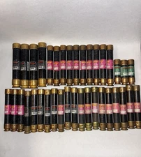 BUSSMANN FUSETRON Assorted Class RK5 Fuses (Lot Of 37)