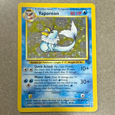 Wizards Vaporeon 12/64 Jungle Holo Rare English 1999 80 HP on eBay
